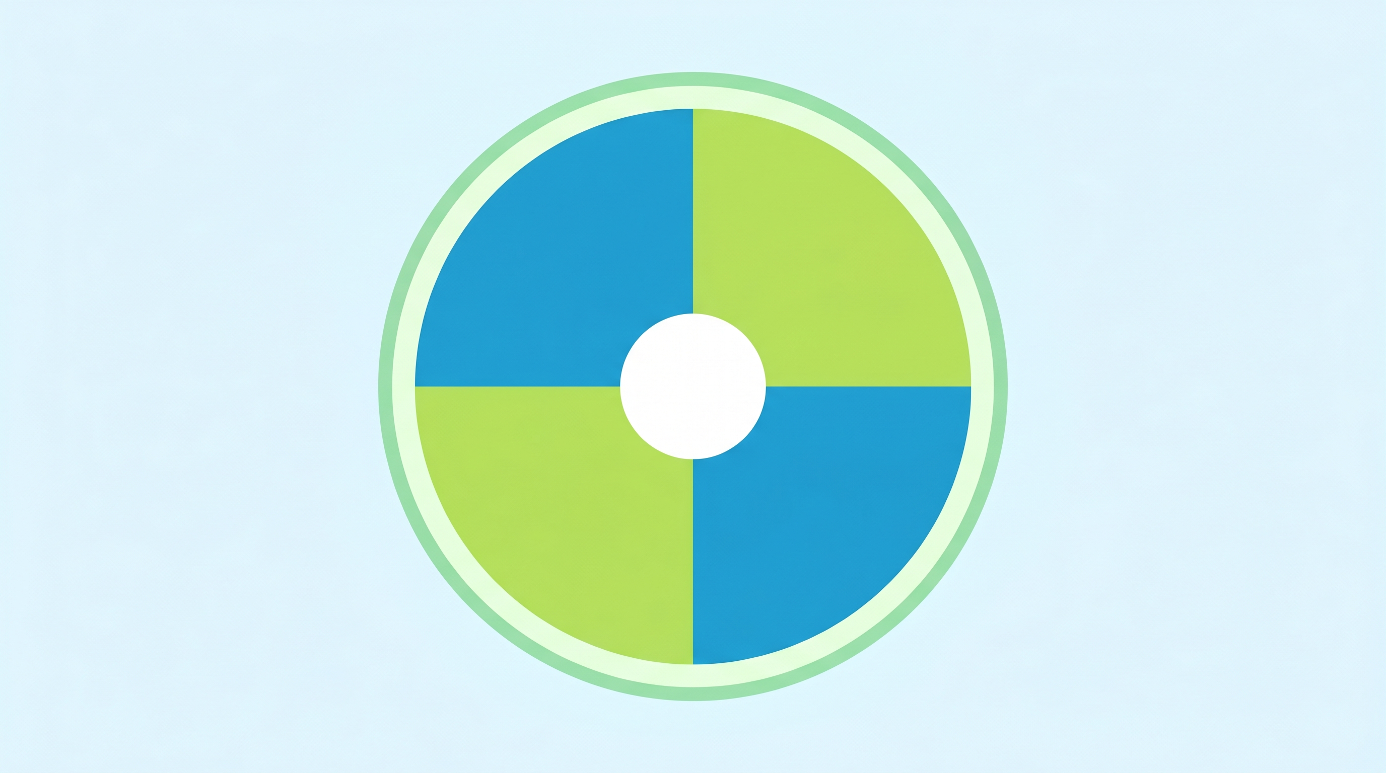 Image 3: Circular wheel with four equal-weight segments representing the four IELTS Speaking scoring criteria